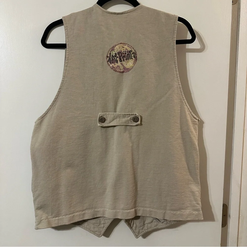 Kat Prints Cotton Vest with Stamped accents One Size - Picture 8 of 8